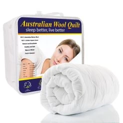 Luxor Australian Made Winter Weight Merino Wool Quilt 500/700GSM