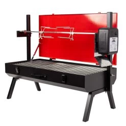 Mini Spit Roaster Charcoal BBQ Grill - Portable Camping Spit Rotisserie - 8kg Lo