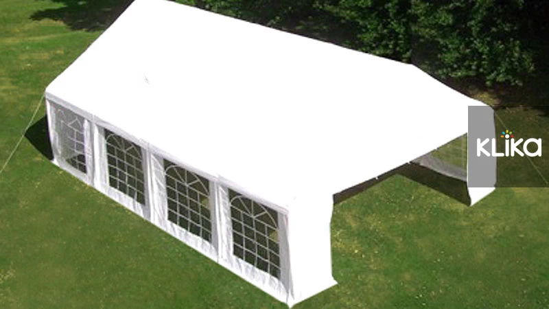 New White 4x8 Gazebo Party Wedding Tent Event Shade Marquee Outdoor Canopy - Image 6