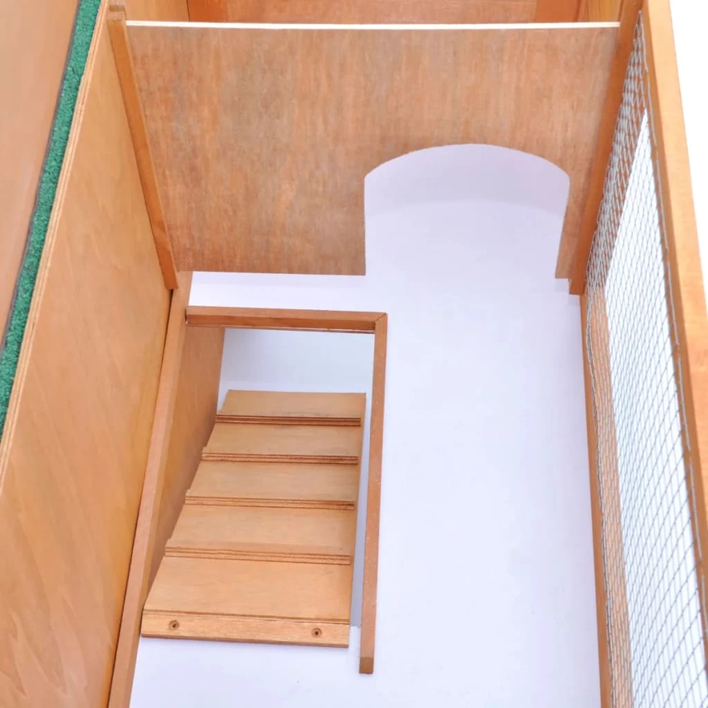 Outdoor Rabbit Hutch Small Animal House Pet Cage 1 Door Wood VidaXL - Image 6