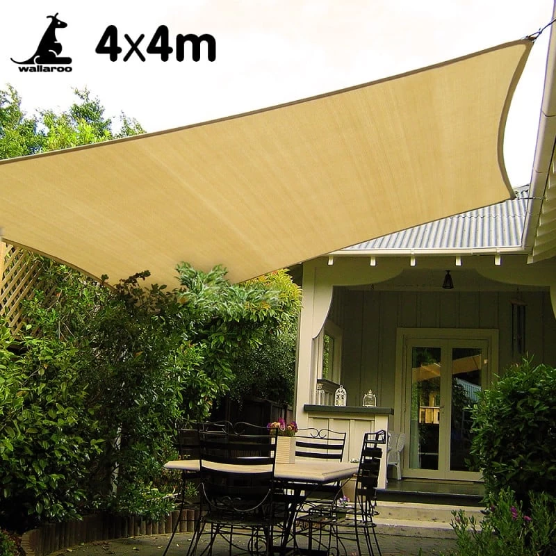 Wallaroo Square Shade Sail Sand 4m X 4m - Image 2