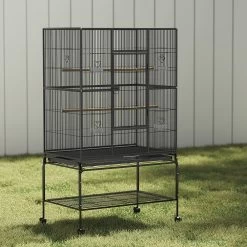 I.Pet Large Bird Cage Aviary With Stand Parrot Budgie Cages 137CM Accessories