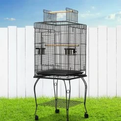 I.Pet Bird Cage Pet Cages Aviary 145CM Large Travel Stand Budgie Parrot Toys