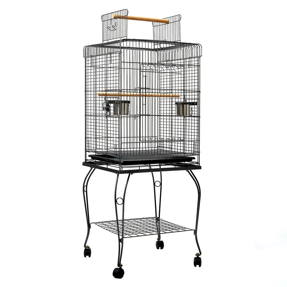 I.Pet Bird Cage Pet Cages Aviary 145CM Large Travel Stand Budgie Parrot Toys - Image 2