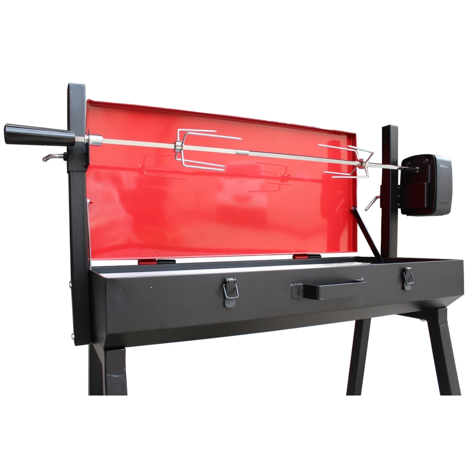 Portable BBQ Rotisserie With Red Lid - PBR-3060 (Factory Second) - Image 2