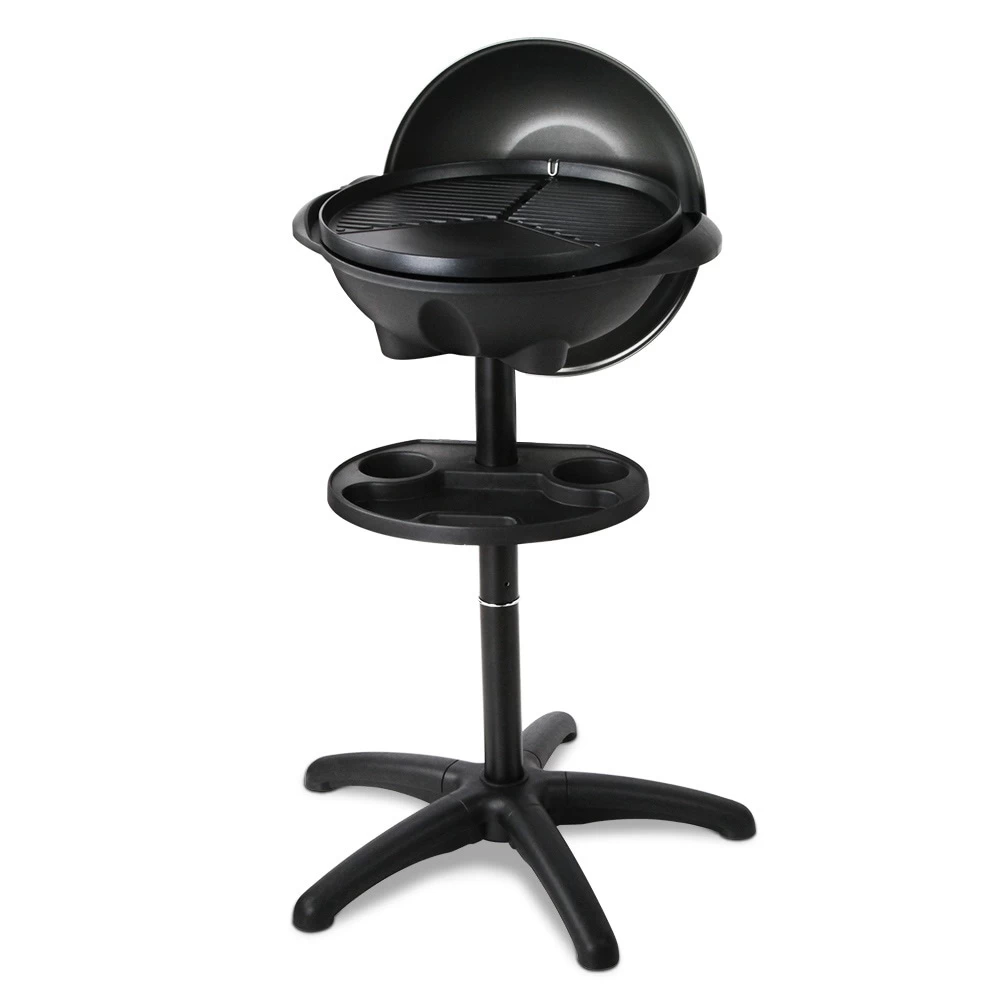 Grillz Outdoor Electric BBQ Smoker Kettle Barbeque Portable Grill Non Stick