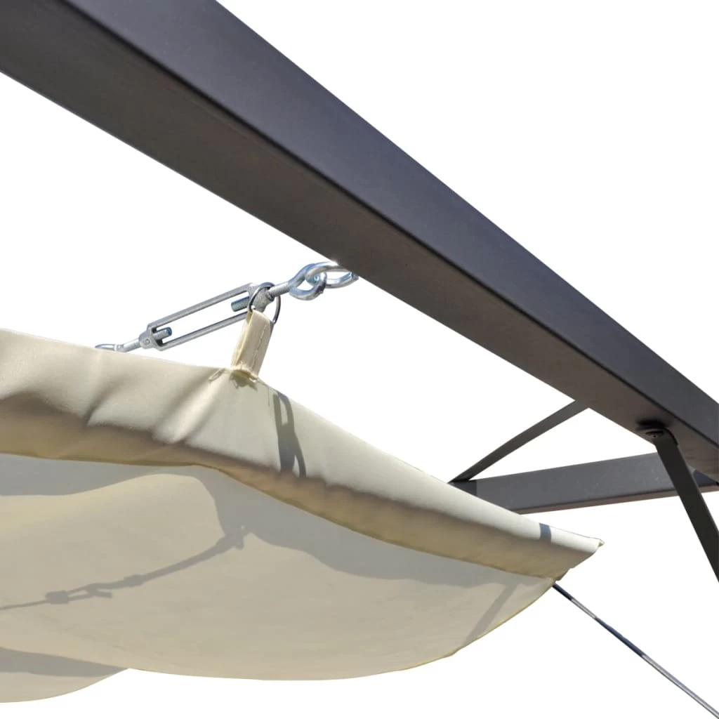 Garden Gazebo With Retractable Roof Canopy VidaXL - Image 7