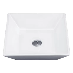 Bathroom Ceramic Rectangular Above Countertop Basin For Vanity