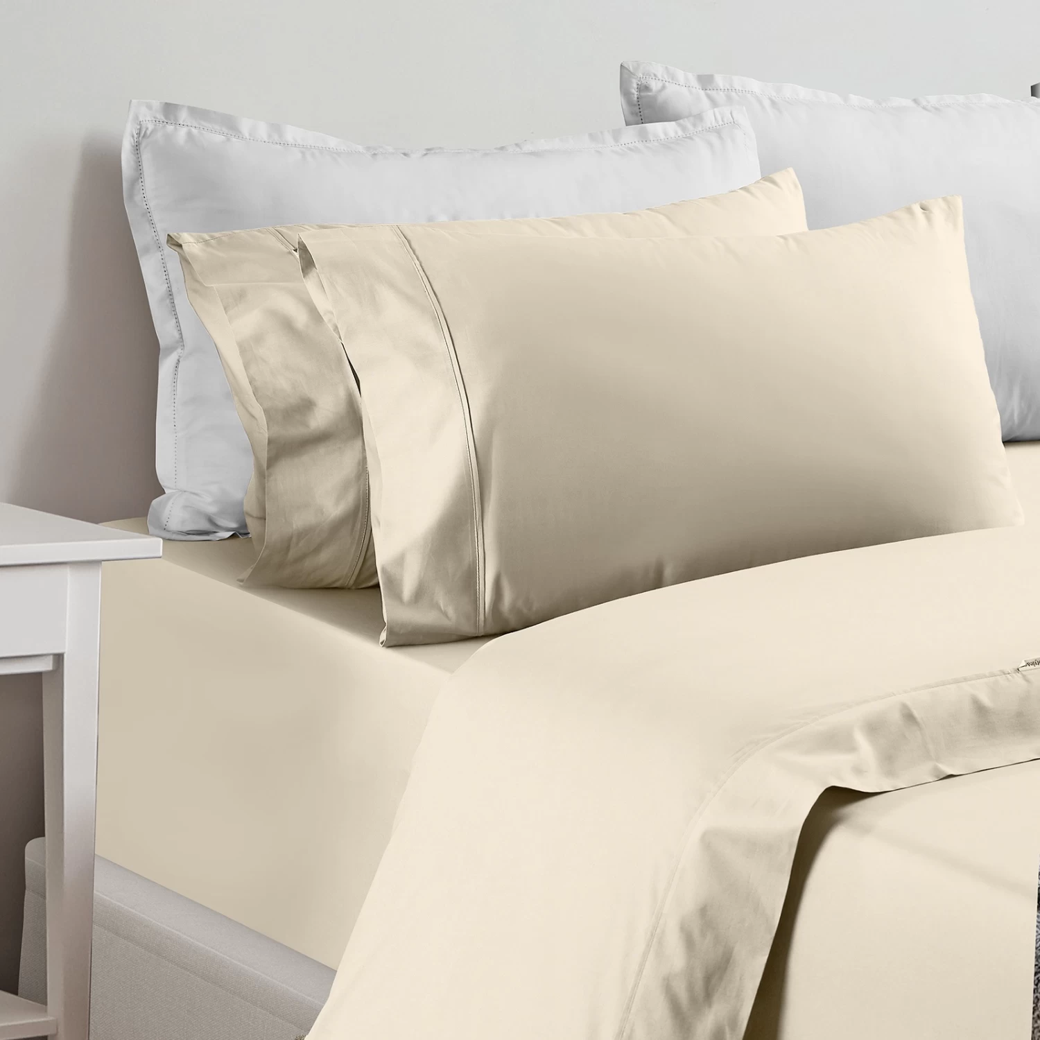 Renee Taylor 1500 Thread Count Pure Soft Cotton Blend Flat & Fitted Sheet Set - Image 15