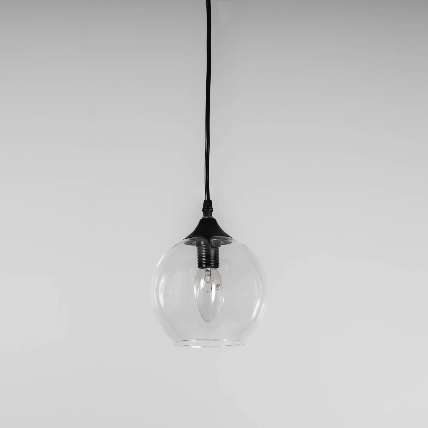 Glass Pendant Light - Black Frankie