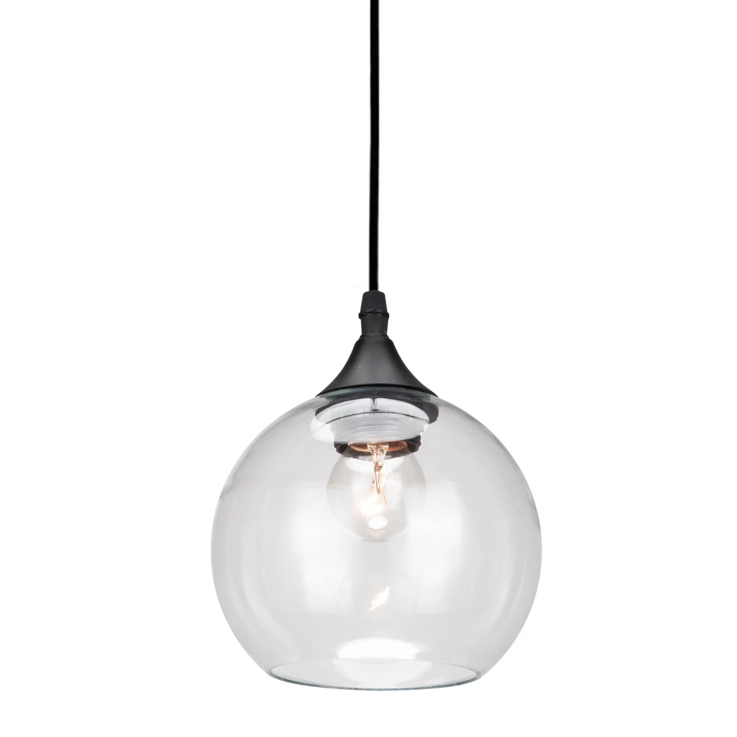 Glass Pendant Light - Black Frankie - Image 8