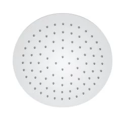 ACA 250mm 10'' Round Chrome Rainfall Super Slim Shower Head 304 Stainless Steel Watermark WELS