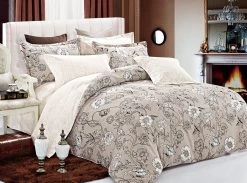 Shacha Queen Size Bed Quilt Doona Duvet Cover & Pillow Cases Set