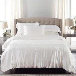 Silky Satin Quilt Cover And Pillowcase Set 1000TC