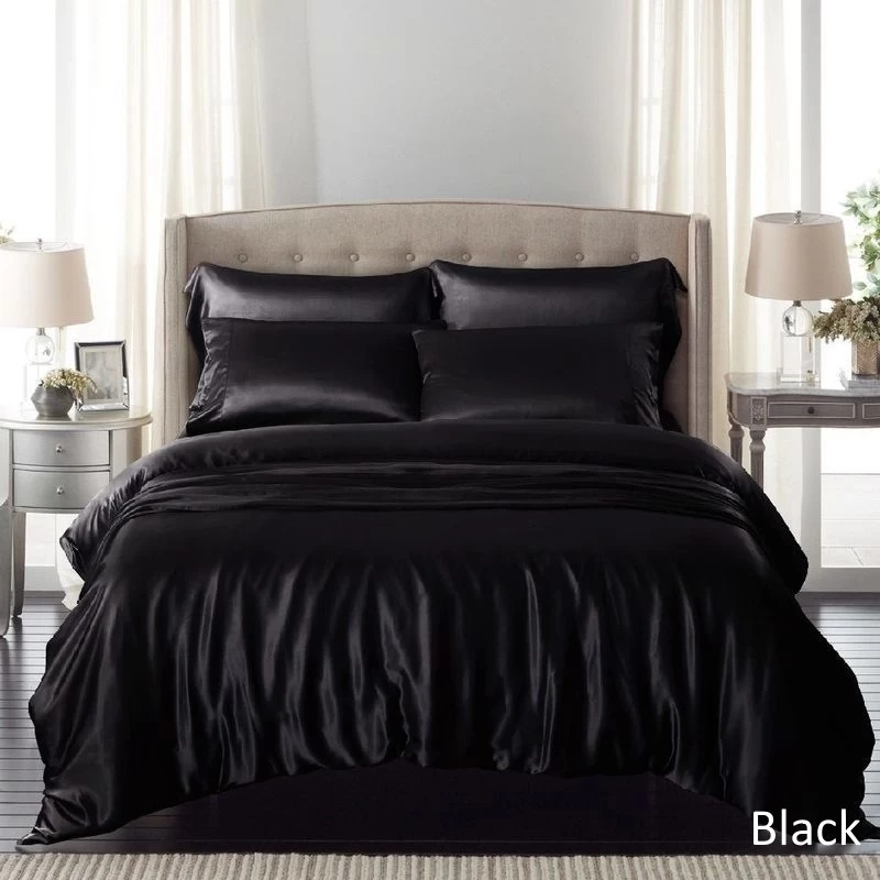 Silky Satin Quilt Cover And Pillowcase Set 1000TC - Image 3