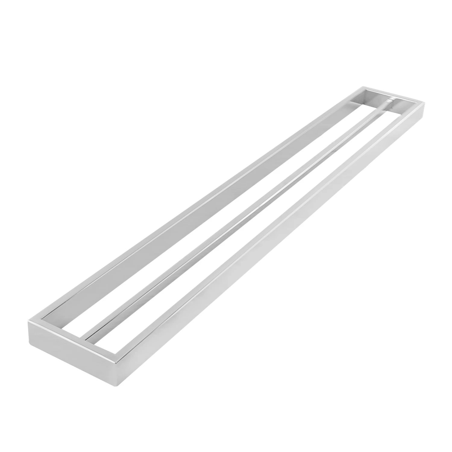ACA Bathroom Square Double Towel Rack Towel Rail Chrome 800mm