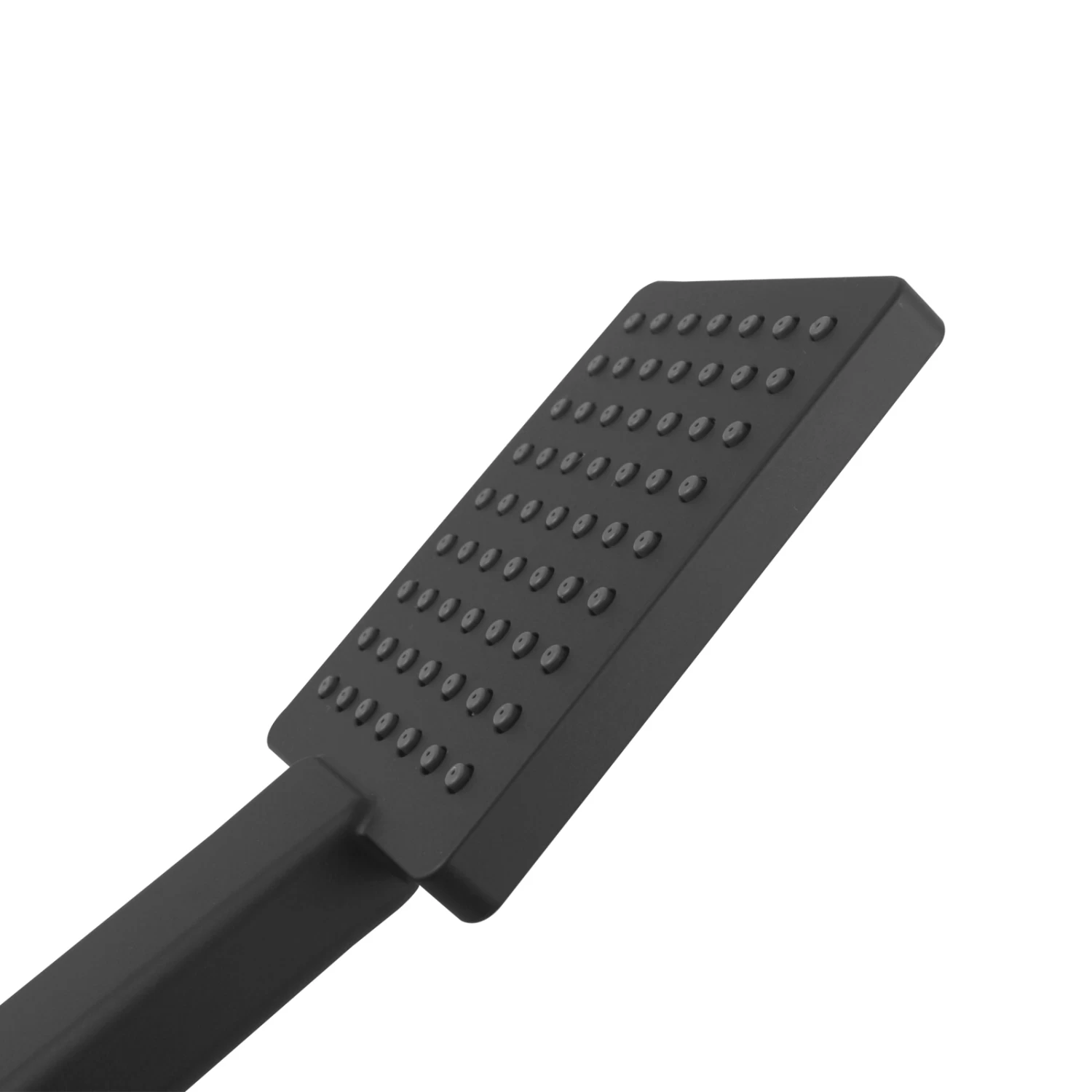 ACA Square Rainfall Handheld Shower Spray Head In Matt Black - Image 4