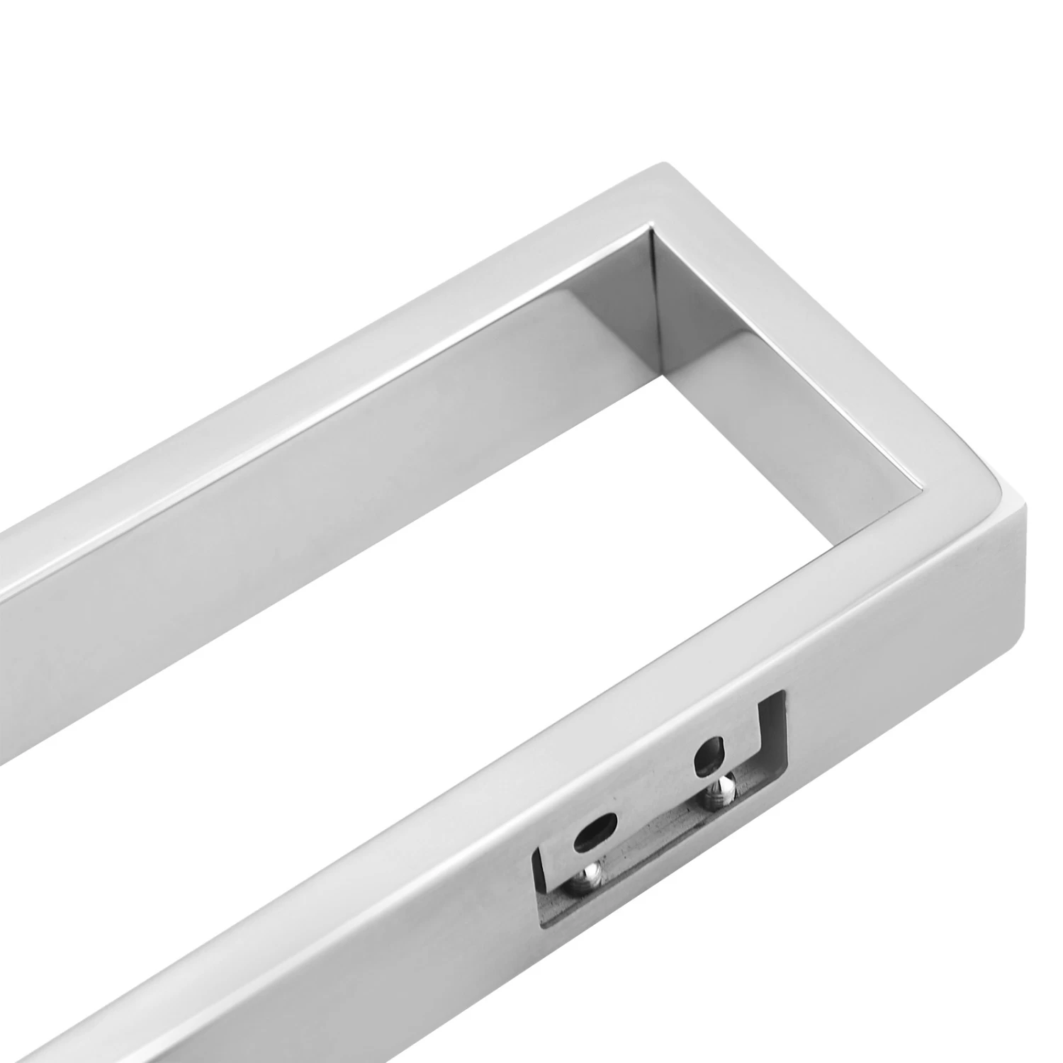 ACA Bathroom Square Hand Towel Rail Rack Holder Chrome 200mm - Image 2