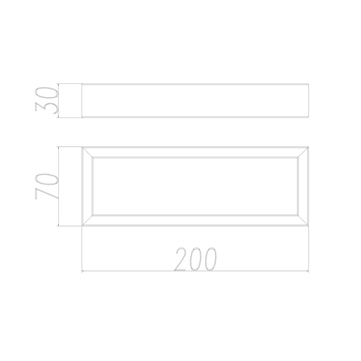 ACA Bathroom Square Hand Towel Rail Rack Holder Chrome 200mm - Image 4