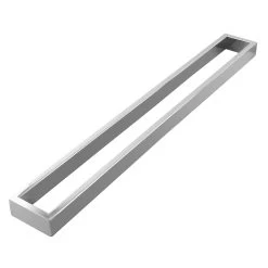 ACA Bathroom Square Single Towel Rack Towel Rail Chrome 600mm