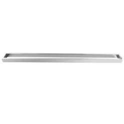 ACA Bathroom Square Single Towel Rack Towel Rail Chrome 800mm