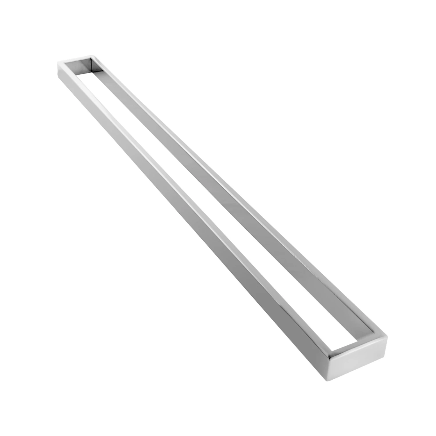 ACA Bathroom Square Single Towel Rack Towel Rail Chrome 800mm - Image 2