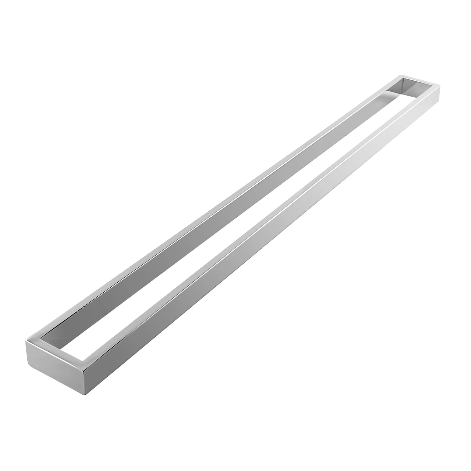 ACA Bathroom Square Single Towel Rack Towel Rail Chrome 800mm - Image 5