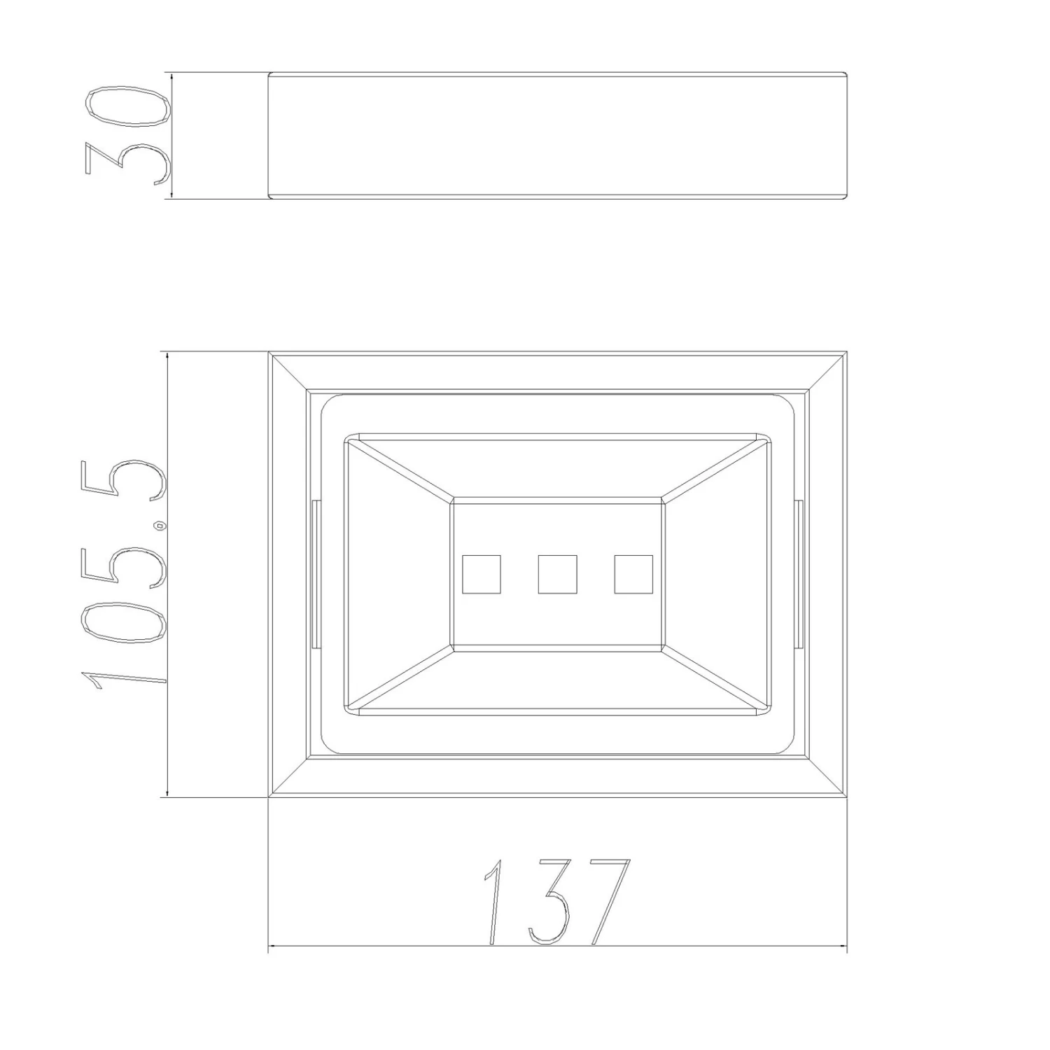 ACA Bathroom Square Soap Dish Holder Chrome - Image 4