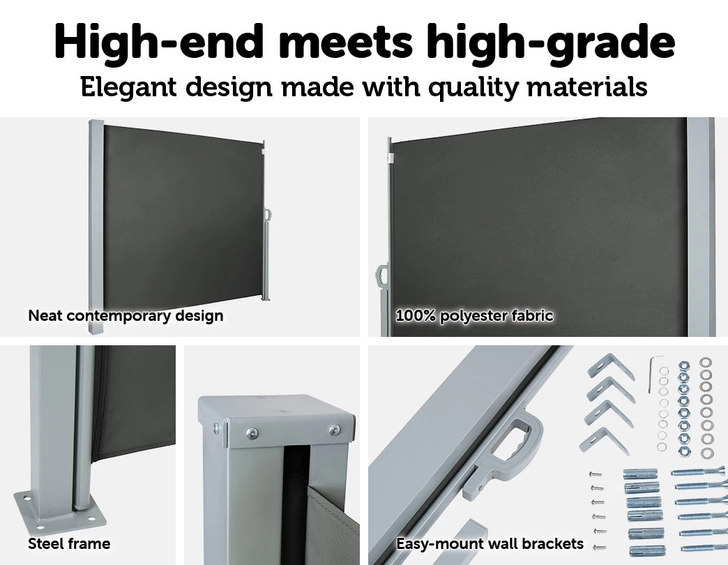 1.8X3M Retractable Side Awning Shade - Image 3