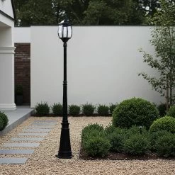 Garden Lamp Post - Black