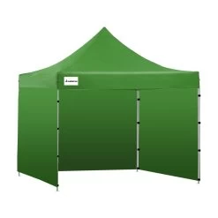 3m X 3m Wallaroo Pop Up Outdoor Gazebo Folding Tent Party Marquee Shade Canopy Green