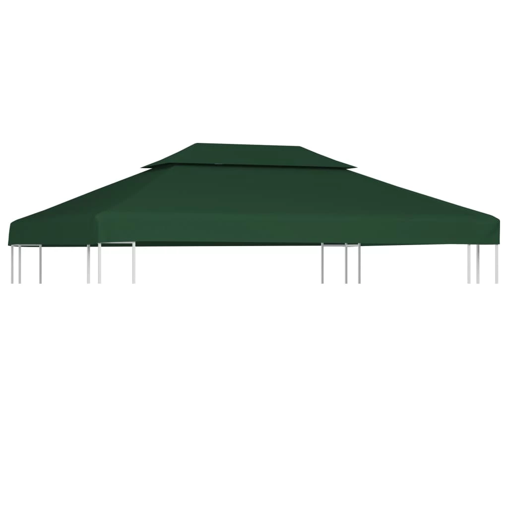 Water-proof Gazebo Cover Canopy 310 G / M² Green 3 X 4 M VidaXL